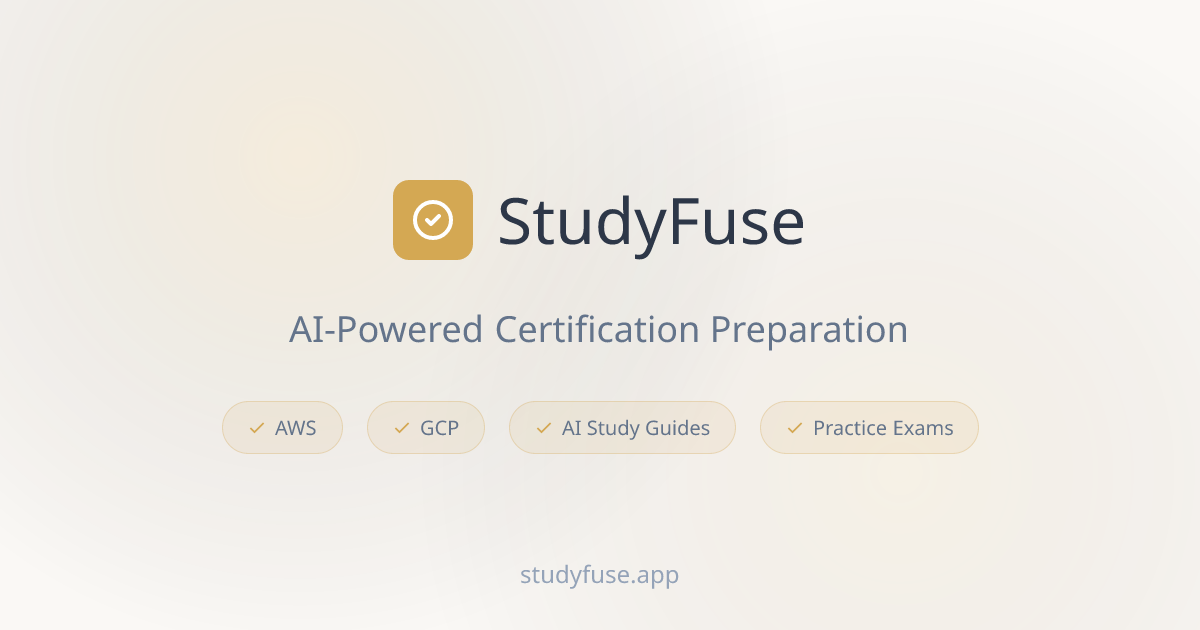 StudyFuse - AI-Powered Certification Preparation